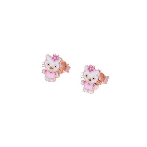 Gold Hello Kitty Earrings for Kids