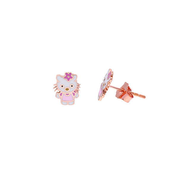 Gold Hello Kitty Earrings for Kids