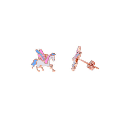 Gold Unicorn Earrings for Kids for Kids