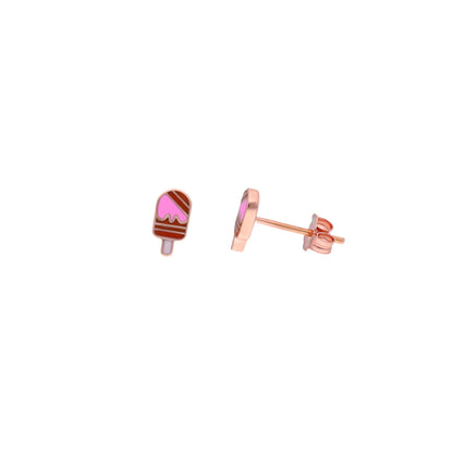 Gold Icecream Earrings for Kids