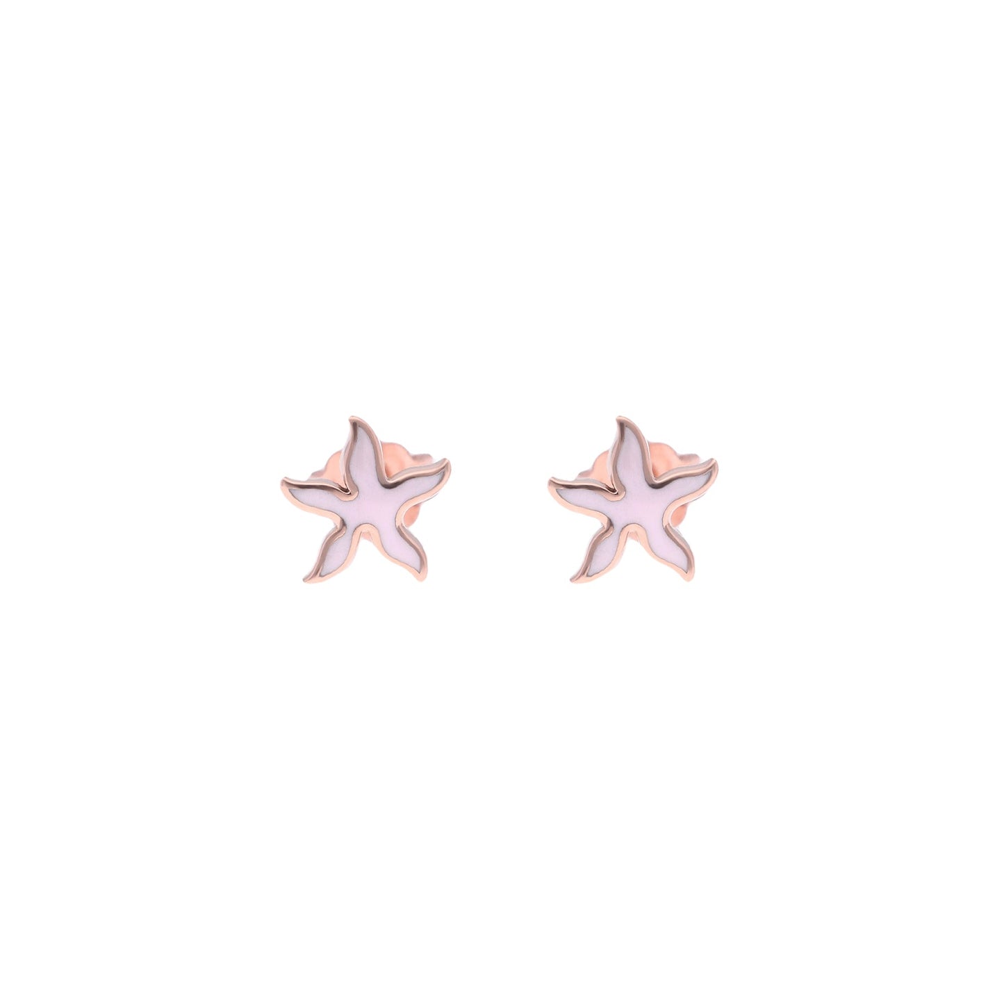 18KT Gold Starfish Earrings for Kids