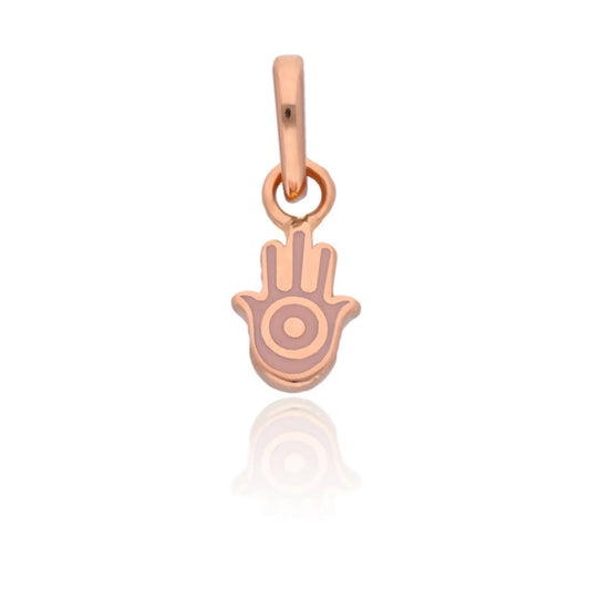 Gold Hamza Charm Pendant for Kids