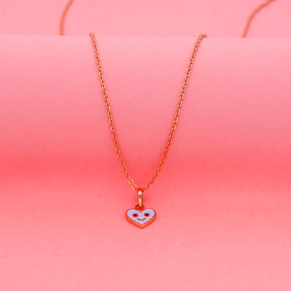 Gold Heart Pendant for Kids