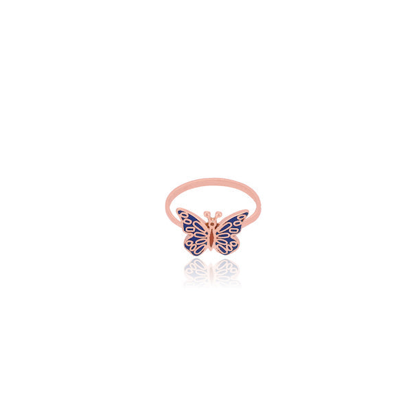 18KT Gold Butterfly Ring for Kids