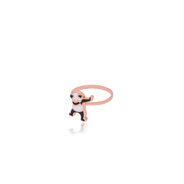 Gold Panda Ring for Kids