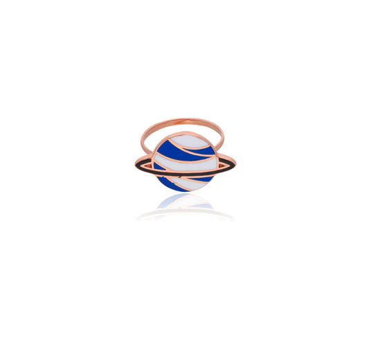 18KT Gold Planet Ring for Kids