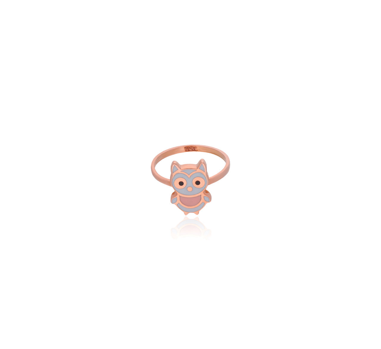 18KT Gold Owl Ring for Kids