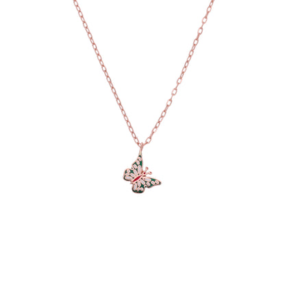 Gold Colourful Butterfly Chain for Kids