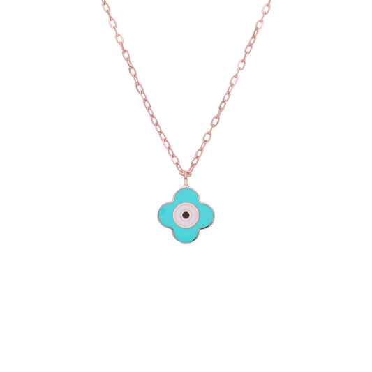 Gold Clover Evil-Eye Chain for Kids