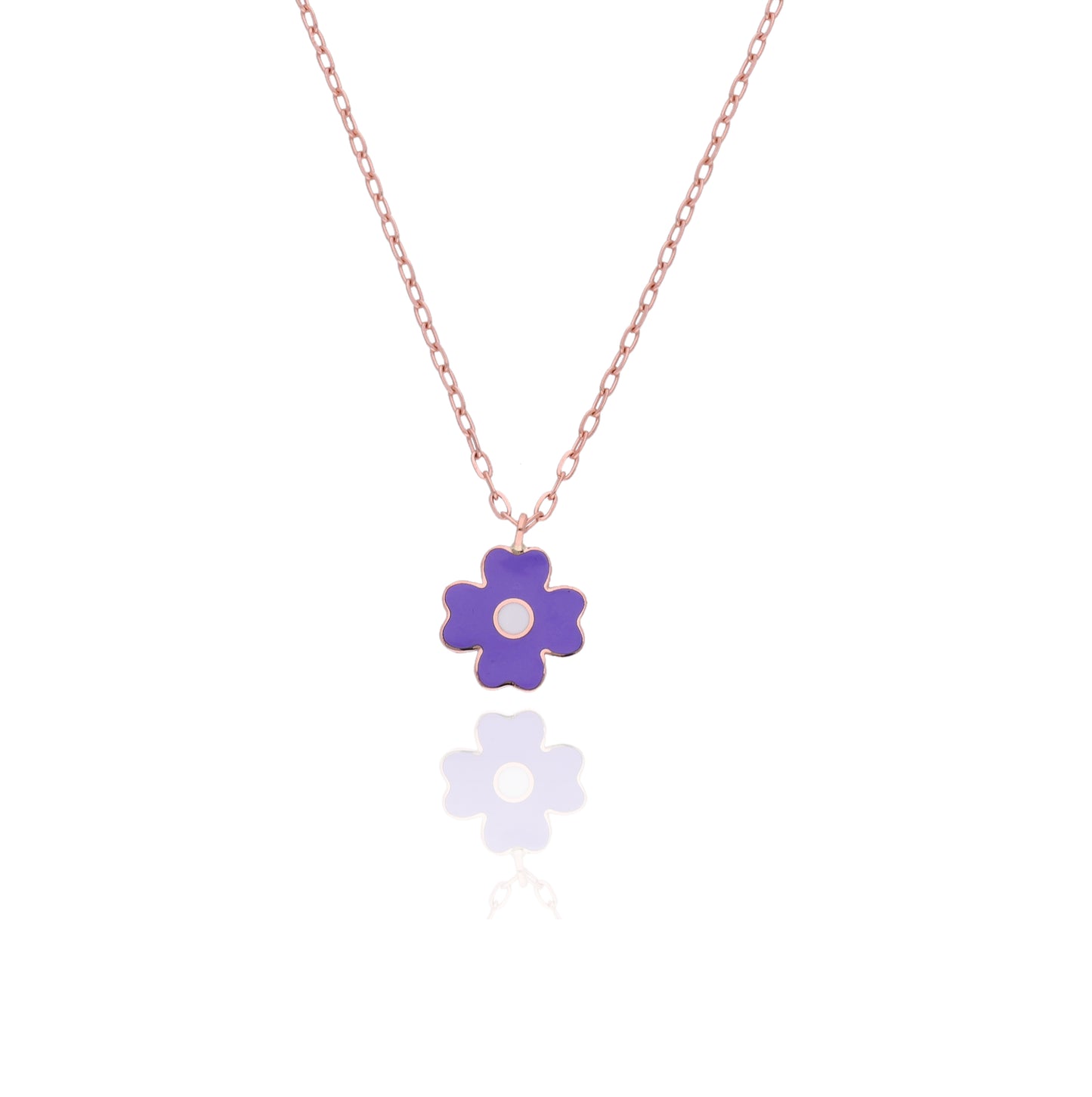 Gold Purple Clover Chain for Kids