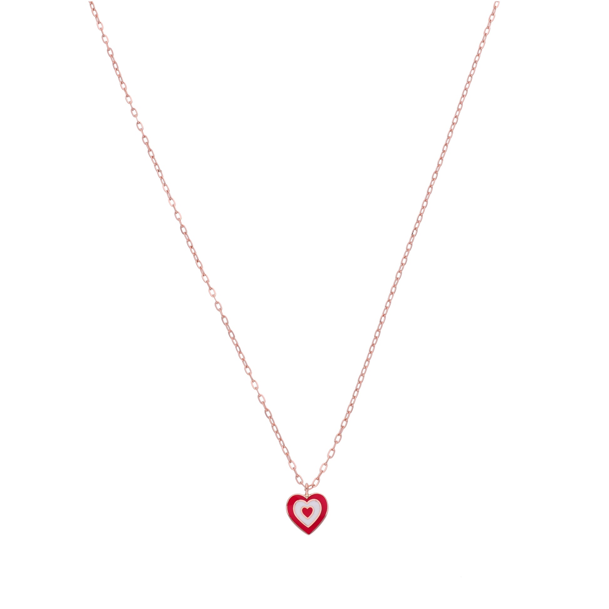 18KT Gold Heart Chain for Kids