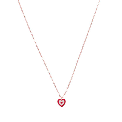 18KT Gold Heart Chain for Kids