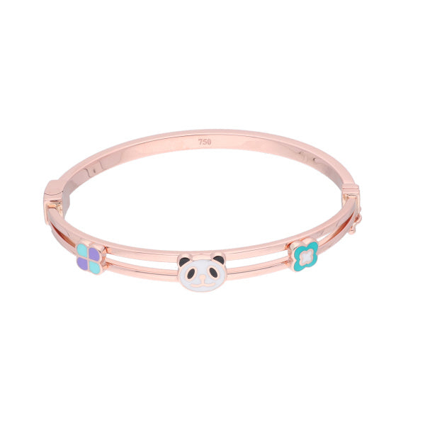 18KT Gold Panda Kada for Kids