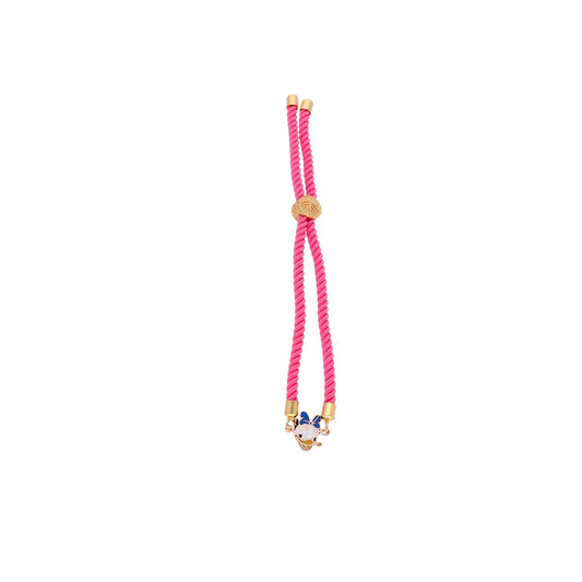 18KT Gold Daisy Duck Rakhi Bracelet for Kids